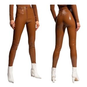 Adidas Ivy Park Brown Vinyl Pants M